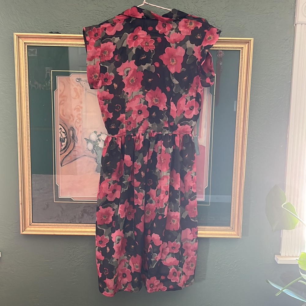 Christy Dawn Black and Pink Floral Dress - Picture 4 of 5